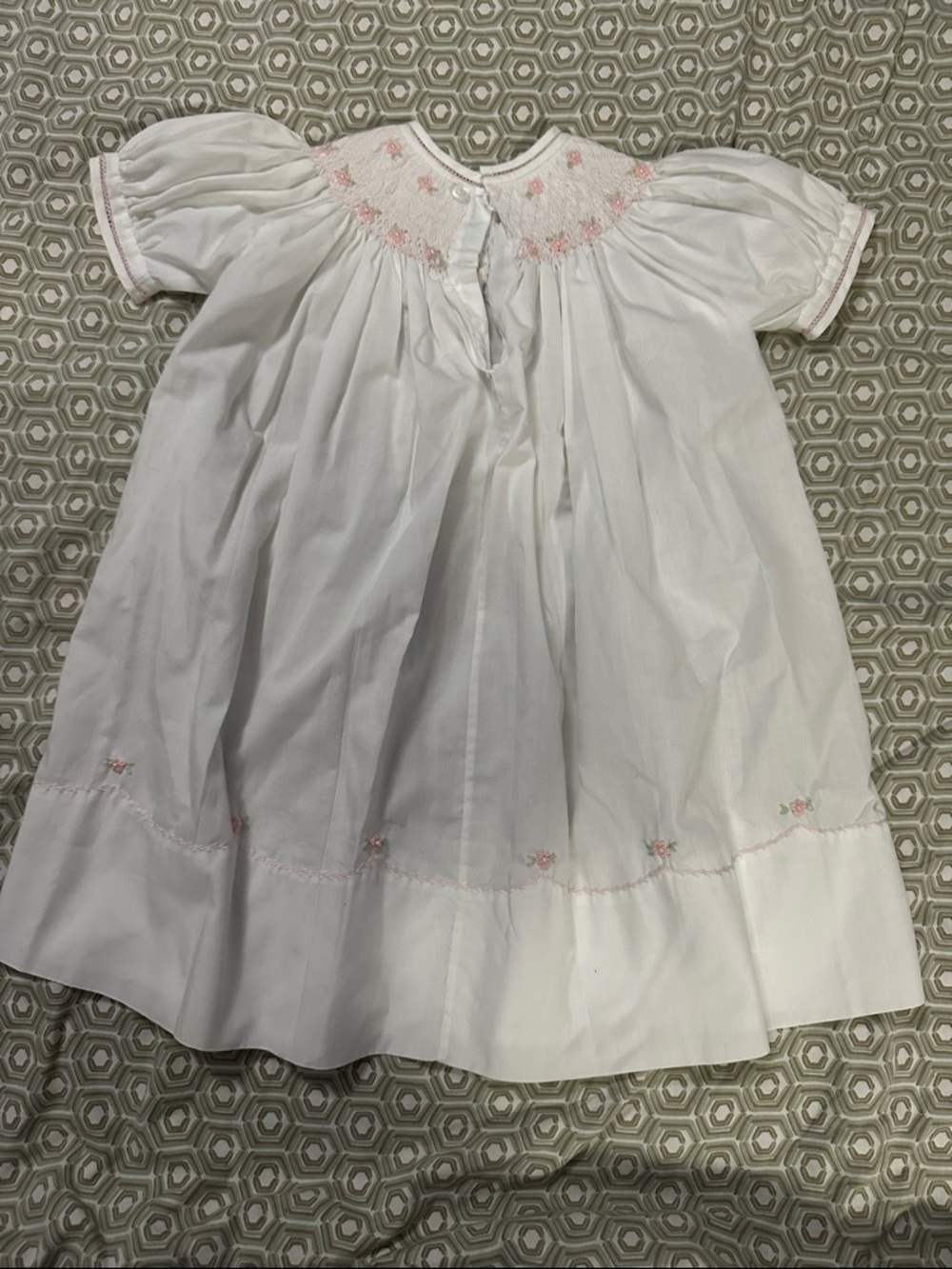 Feltman Bros White Smocked Girls' Formal Dress